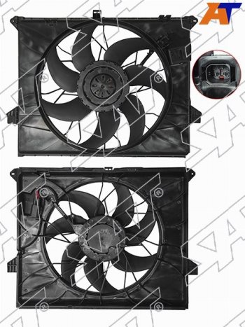 Диффузор радиатора в сборе SAT Mercedes-Benz ML class  W164 - R-Class  W251/V251