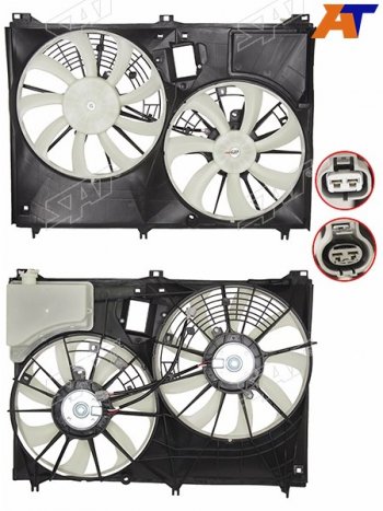 Диффузор кондиционера SAT Toyota Highlander ( XU50,  XU70) (2013-2025) дорестайлинг, рестайлинг