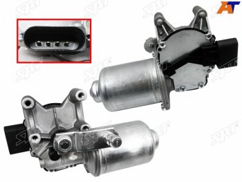2 399 р. Мотор трапеции стеклоочистителя SKODA FABIA ROOMSTER 07-15 SAT ST-5J1955113A  с доставкой в г. Пермь. Увеличить фотографию 1