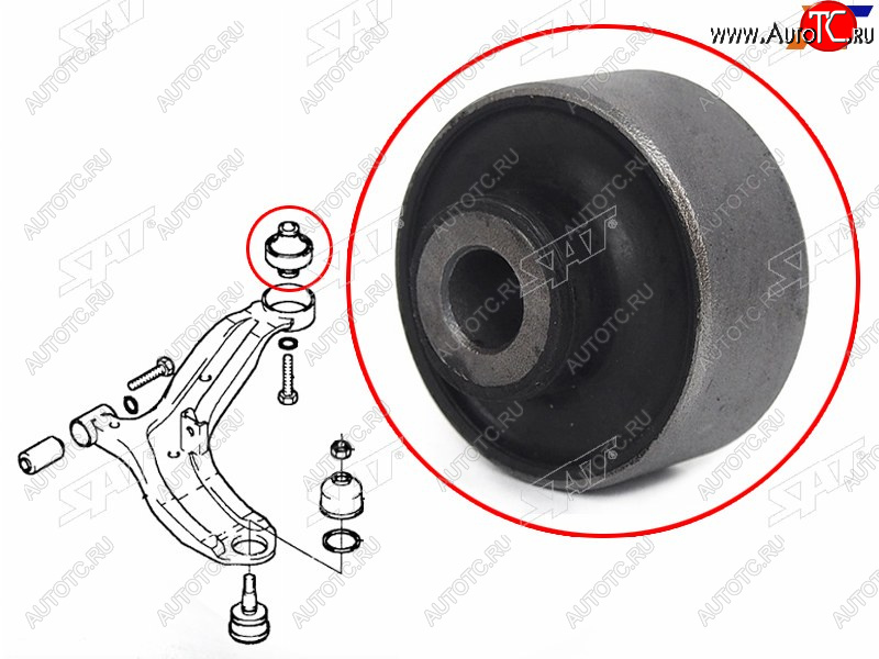 369 р. Сайлентблок Suzuki SX4 06-16  Splash 08-15  Swift 03-10 SAT ST-71742732-BR  с доставкой в г. Пермь