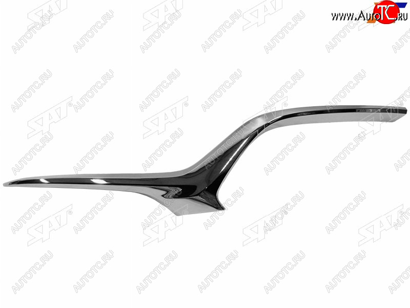 2 459 р. Левый молдинг решетки радиатора SAT Mazda 6 GJ 2-ой рестайлинг седан (2018-2025) (хром)  с доставкой в г. Пермь