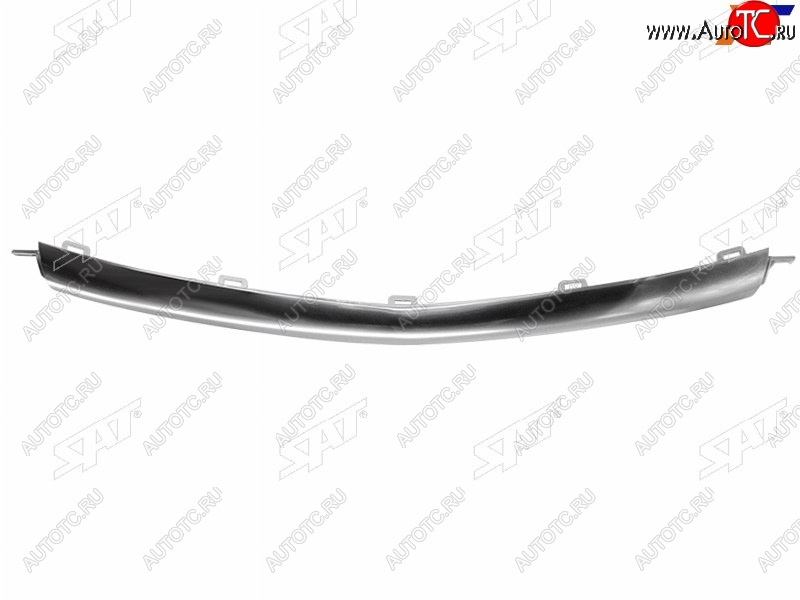 1 399 р. Молдинг решетки радиатора SAT Geely Coolray SX11 дорестайлинг (2018-2023) (хром)  с доставкой в г. Пермь