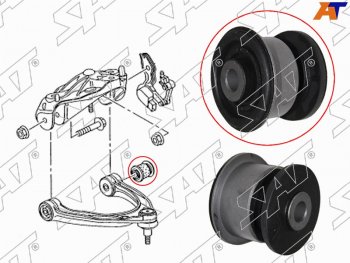 439 р. Сайлентблок Audi Q7 05-15  Volkswagen Touareg 02-18  Porsche Cayenne 02-10  Panamera 09-16 SAT ST-7L0407077  с доставкой в г. Пермь. Увеличить фотографию 1