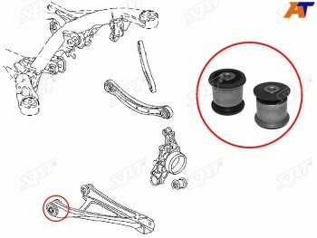 719 р. Сайлентблок Audi Q7 05-15  Volkswagen Touareg 02-18  Porsche Cayenne 02-10 SAT ST-7L0505311BB  с доставкой в г. Пермь. Увеличить фотографию 2