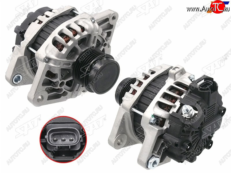 12 199 р. Генератор HYUNDAI I30 12-17IX20 15-19KIA RIO 12-15CEED 1.41.6 12-18 G4F# 12V 90A                 SAT ST-85-0056  с доставкой в г. Пермь