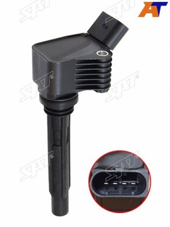 1 569 р. Катушка зажигания AUDI A1A3A4A5A6A7Q3Q5Q7TTSKODA OCTAVIA IIISUPERB IIIVOLKSWAGEN GOLF VI SAT ST-86-0029  с доставкой в г. Пермь. Увеличить фотографию 3