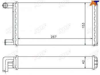 1 299 р. Радиатор отопителя салона MERCEDES G-CLASS 79-T1 77-96 (трубчатый) SAT ST-87-0038  с доставкой в г. Пермь. Увеличить фотографию 3