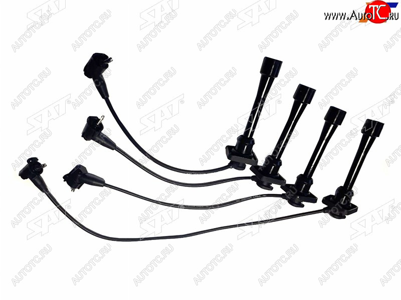 1 499 р. Провода высоковольтные TOYOTA 4A7A-FE 96- (квадрат. резин.) SAT ST-90919-22381  с доставкой в г. Пермь
