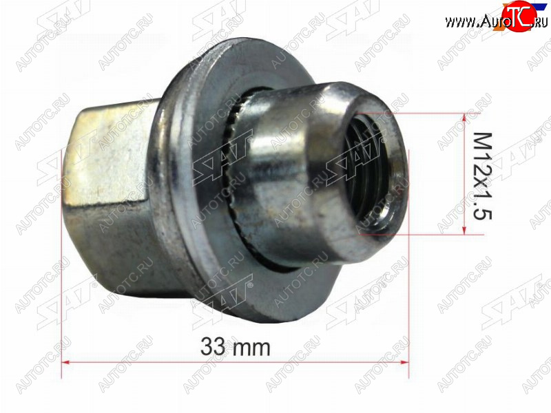 231 р. Гайка колесная TOYOTA SAT ST-90942-01062  с доставкой в г. Пермь
