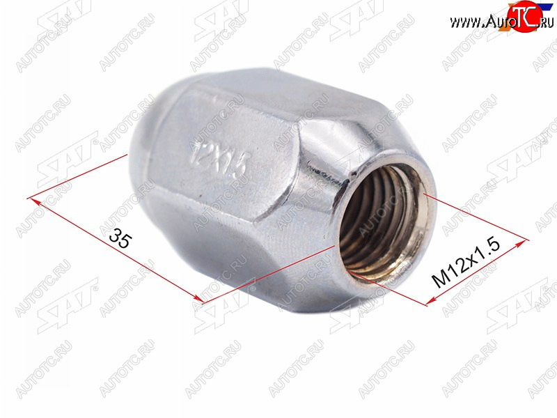 97 р. Гайка колесная TOYOTA SAT ST-90942-01081  с доставкой в г. Пермь