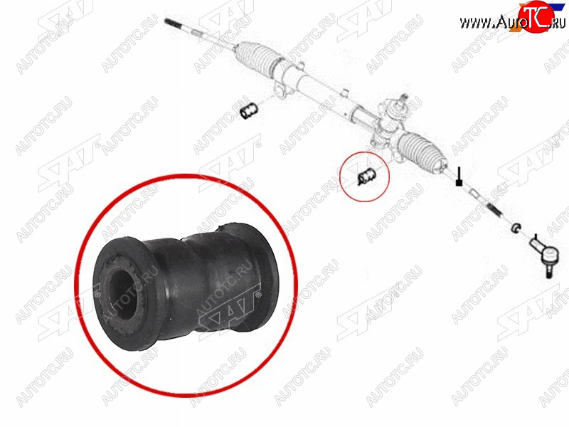 329 р. Втулка рулевой рейки Chevrolet Captiva 06-15  Opel Antara 06-15  Daewoo Winstorm 06-10 SAT ST-93743424B  с доставкой в г. Пермь
