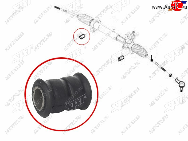 199 р. Втулка рулевой рейки Chevrolet Captiva 06-15  Opel Antara 06-15  Daewoo Winstorm 06-10 SAT ST-93743423B  с доставкой в г. Пермь