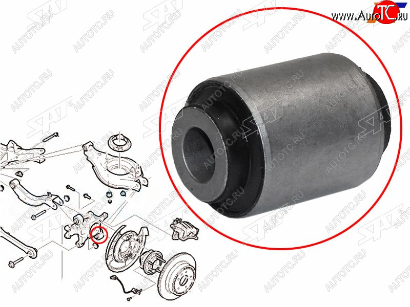 539 р. Сайлентблок Chevrolet Captiva 06-15  Opel Antara 06-15  Daewoo Winstorm 06-10 SAT ST-96626434-B2  с доставкой в г. Пермь