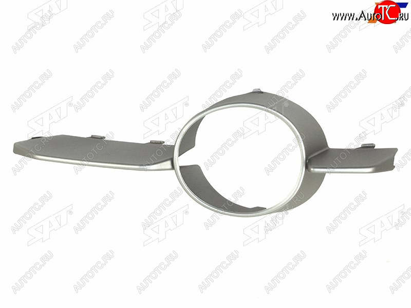 1 179 р. Левый молдинг оправы ПТФ SAT BMW X6 E71 дорестайлинг (2008-2012) (хром)  с доставкой в г. Пермь