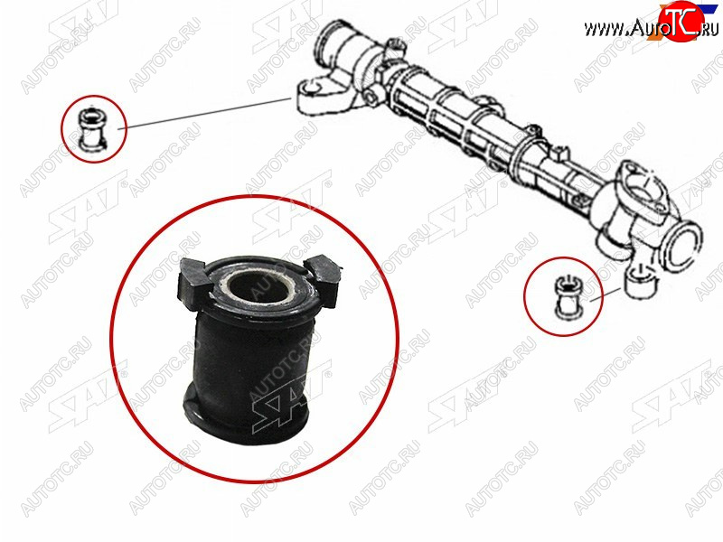 228 р. Втулка рулевой рейки Mazda 3 03-13  3 MPS 06-13  5 04-15  Axela 03-13 SAT ST-BP4L-32-123B  с доставкой в г. Пермь