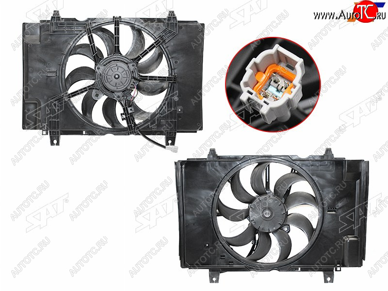 4 699 р. Диффузор радиатора в сборе SAT  Nissan Juke ( 1 YF15,  2 F16) (2010-2025) дорестайлинг, рестайлинг  с доставкой в г. Пермь
