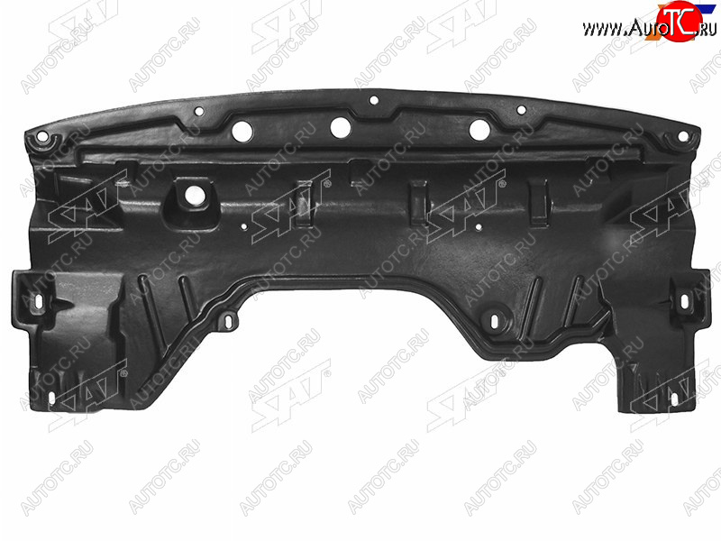 1 799 р. Защита переднего бампера (пыльник) SAT  Nissan Teana  2 J32 (2008-2011) дорестайлинг  с доставкой в г. Пермь
