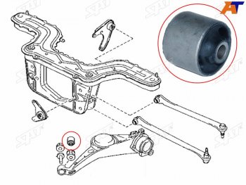 519 р. Сайлентблок Ford EcoSport 14-23  Escape 00-06  Mazda Tribute 00-07 SAT ST-E112-28-460  с доставкой в г. Пермь. Увеличить фотографию 2