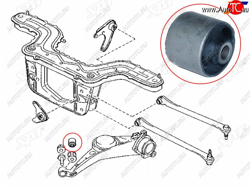 519 р. Сайлентблок Ford EcoSport 14-23  Escape 00-06  Mazda Tribute 00-07 SAT ST-E112-28-460  с доставкой в г. Пермь