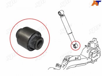 579 р. Сайлентблок Nissan Qashqai 06-13  X-Trail 07-15  Qashqai+2 08-14  Renault Koleos 08-16 SAT ST-E6210-JG01A-B2  с доставкой в г. Пермь. Увеличить фотографию 3