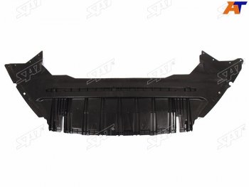 1 039 р. Защита переднего бампера (пыльник) SAT  Ford Mondeo (2010-2014) Mk4,BD рестайлинг, седан, Mk4,DG рестайлинг, универсал  с доставкой в г. Пермь. Увеличить фотографию 2