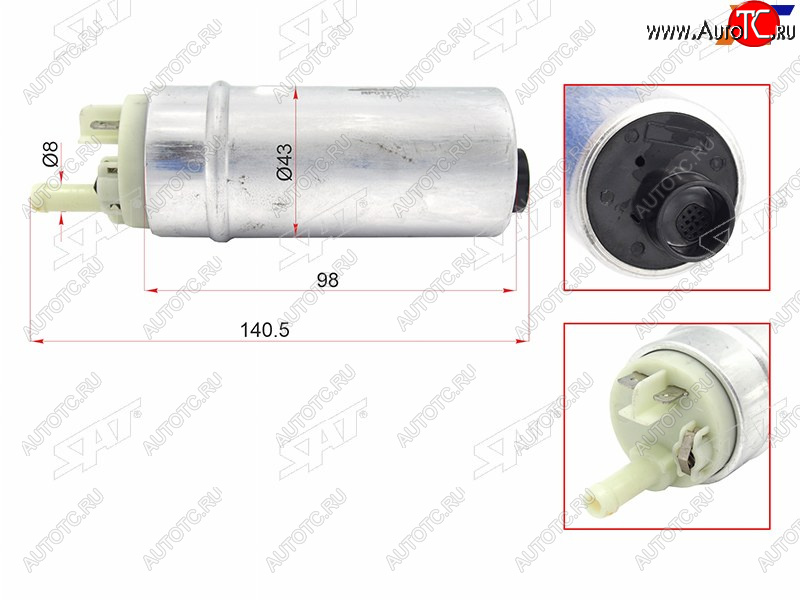 1 999 р. Топливный насос BMW E46 00-05E39 00-04E60 03-06E83 04-E53 00-06 SAT ST-FP24  с доставкой в г. Пермь