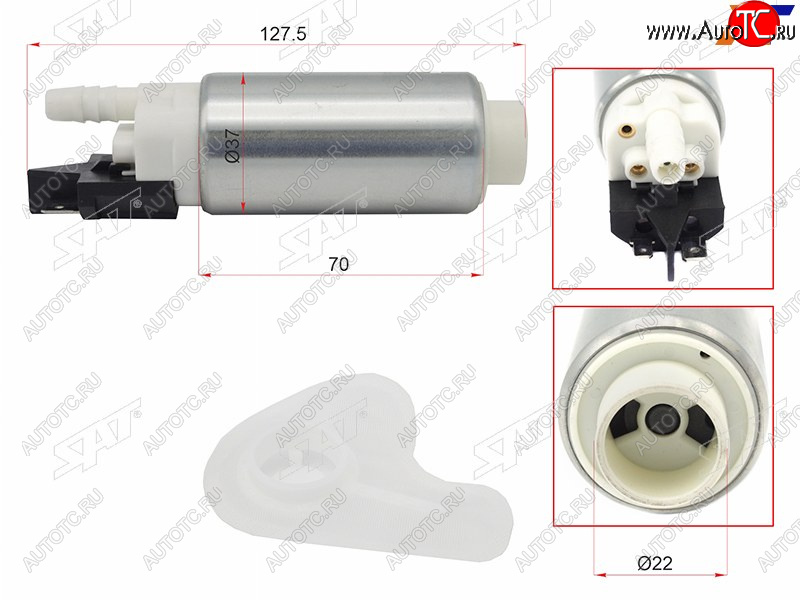 1 199 р. Топливный насос CITROEN C4C5BERLINGOPEUGEOT307206607PARTNERRENAULT SAT ST-FP21  с доставкой в г. Пермь