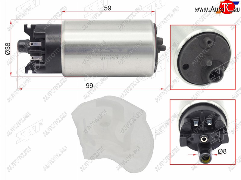 1 399 р. Топливный насос VQ35DEVQ25DEQR25DE NISSAN TEANA J32 08-14J32 4WD 10- SAT ST-FP28  с доставкой в г. Пермь
