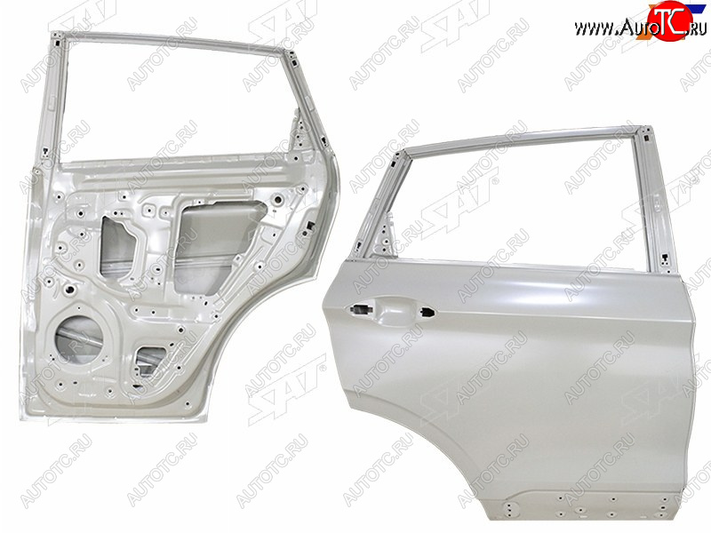 15 849 р. Дверь задняя RH SAT Geely Coolray SX11 дорестайлинг (2018-2023) (неокрашенная)  с доставкой в г. Пермь