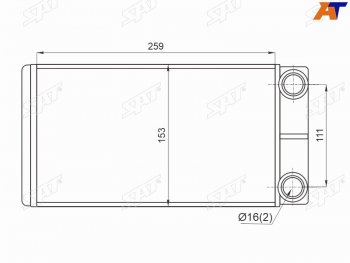2 679 р. Радиатор отопителя салона GAZELLE NEXT 12- SAT ST-GZ01-395-0  с доставкой в г. Пермь. Увеличить фотографию 1