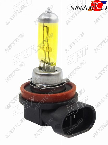 213 р. Лампа головного освещения галогенная желтая H11 12V 55W SAT ST-H11Y-12V  с доставкой в г. Пермь