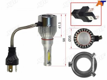 1 759 р. Комплект светодиодных ламп LED H4 36W3600LM SAT ST-H4-LED  с доставкой в г. Пермь. Увеличить фотографию 1