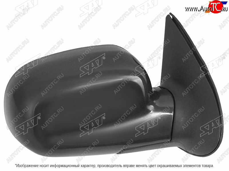 4 699 р. Боковое правое зеркало (складное, 5 контактов) SAT  Hyundai Santa Fe  SM (2000-2012) (неокрашенное)  с доставкой в г. Пермь