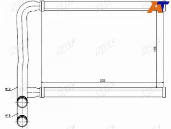 2 399 р. Радиатор отопителя салона  HYUNDAI ACCENT 05-KIA RIO 05- SAT ST-HNA5-395-0  с доставкой в г. Пермь. Увеличить фотографию 1