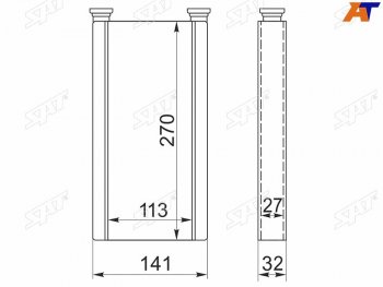 2 799 р. Радиатор отопителя салона TOYOTA HARRIERARISTO #ZS16# 97-05PROGRESS LEXUS RX300GS300 97-05 SAT ST-LX45-395-0  с доставкой в г. Пермь. Увеличить фотографию 2