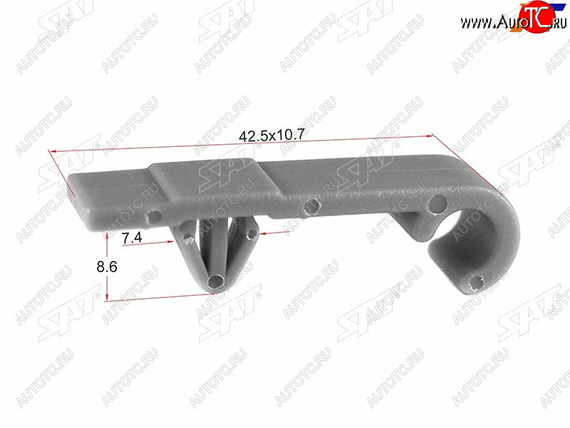 449 р. Клипса крепления трубки стеклоочитстителя HONDAACURA (1 шт.) SAT ST-M10569  с доставкой в г. Пермь