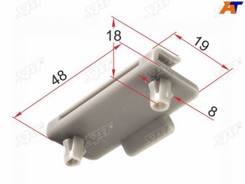 47 р. Клипса крепления фары TOYOTA HIGHLANDERKLUGER 00-07 низ (1 шт.) SAT ST-M12223  с доставкой в г. Пермь. Увеличить фотографию 1