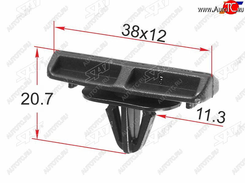 299 р. Клипса молдинга кузова JEEPLAND ROVER (1 шт.) SAT ST-M12214  с доставкой в г. Пермь