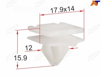 299 р. Клипса молдинга кузова GM (1 шт.) SAT ST-M12297  с доставкой в г. Пермь. Увеличить фотографию 1