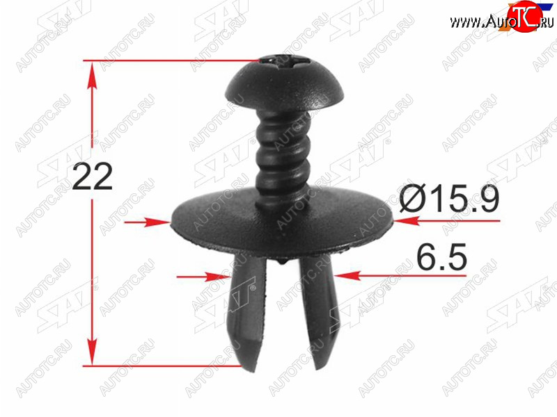 13 р. Клипса крепежная MERCEDES (1 шт.) SAT ST-M12523, stm12523 SAT ST-M12523  с доставкой в г. Пермь