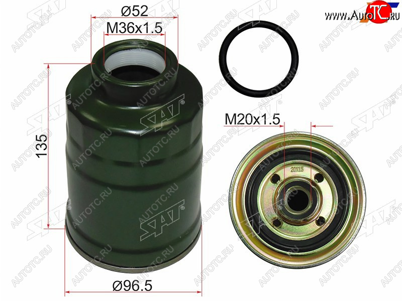 529 р. Фильтр топливный MITSUBISHI PAJERO SPORT 96-08CHALLENGER K9# 96-01L200 96-06 SAT ST-MB129675  с доставкой в г. Пермь
