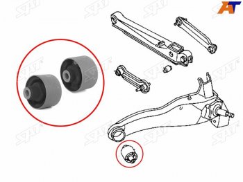 589 р. Сайлентблок Mitsubishi Lancer 95-01  Outlander 02-09  Airtrek 01-05  Carisma 95-05  Volvo S40 95 SAT ST-MB809262  с доставкой в г. Пермь. Увеличить фотографию 1
