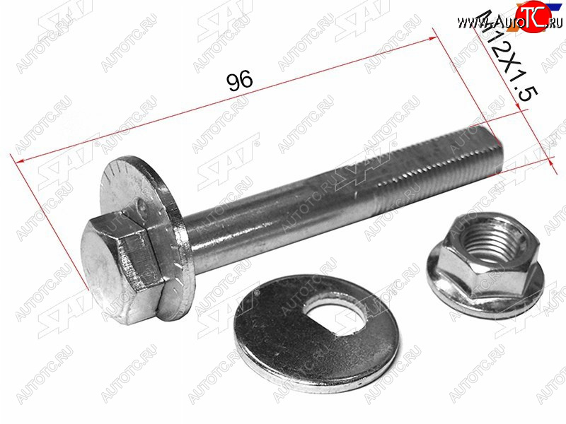 299 р. Болт (комплект) с эксцентриком MITSUBISHI AIRTREKOUTLANDER 01-06LANCER 95-09CEDIA 00-03 SAT ST-MB809335K  с доставкой в г. Пермь