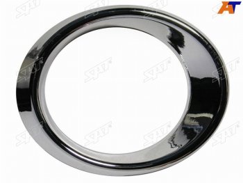 1 239 р. Правая оправа ПТФ SAT Mercedes-Benz C-Class W204 дорестайлинг седан (2007-2011) (хром)  с доставкой в г. Пермь. Увеличить фотографию 2