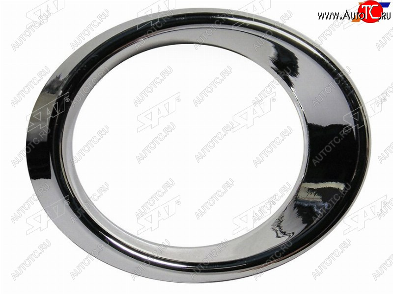 1 239 р. Правая оправа ПТФ SAT Mercedes-Benz C-Class W204 дорестайлинг седан (2007-2011) (хром)  с доставкой в г. Пермь