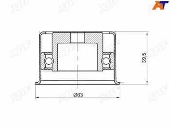 599 р. Ролик ремня ГРМ обводной HYUNDAI TERRACANKIA SORENTOMMC L200PAJERO 2,53,03,5 SAT ST-MD319022  с доставкой в г. Пермь. Увеличить фотографию 2