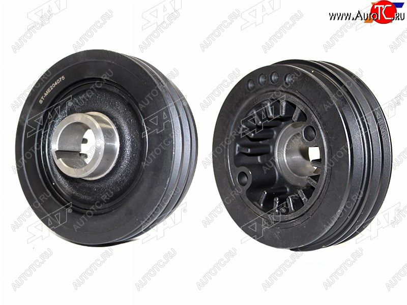 2 499 р. Шкив коленвала MITSUBISHI PAJERO 4M41 00-06 SAT ST-ME204075  с доставкой в г. Пермь
