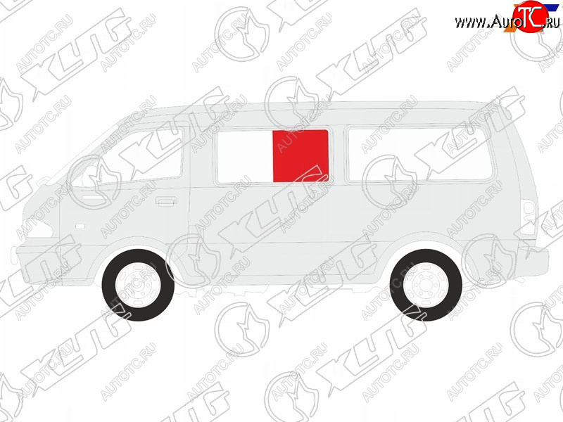 1 059 р. Стекло кузова боковое (не опускное) (Слева Цвет зеленый) Volkswagen Transporter 90-03  Caravelle 9 XYG STN-VAN SF/LH2  с доставкой в г. Пермь
