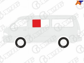 1 059 р. Стекло кузова боковое (не опускное) (Слева Цвет зеленый) Volkswagen Transporter 90-03  Caravelle 9 XYG STN-VAN SF/LH1  с доставкой в г. Пермь. Увеличить фотографию 1