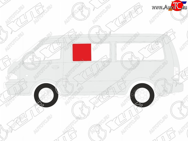 1 059 р. Стекло кузова боковое (не опускное) (Слева Цвет зеленый) Volkswagen Transporter 90-03  Caravelle 9 XYG STN-VAN SF/LH1  с доставкой в г. Пермь